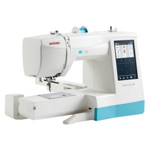JANOME MC100E voor borduren met vrije arm en USB-aansluiting
