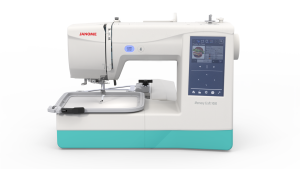 JANOME MC100E borduurmachine met geïntegreerde borduureenheid en LCD-scherm