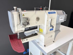 SEWMAQ SW‑1335H‑N industriële cilinderarm naaimachine voor leder, tassen, schoenen en technische stoffen met triple transport.